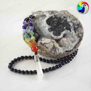 ✨گردنبند کریستال هفت چاکرا طرح آترین